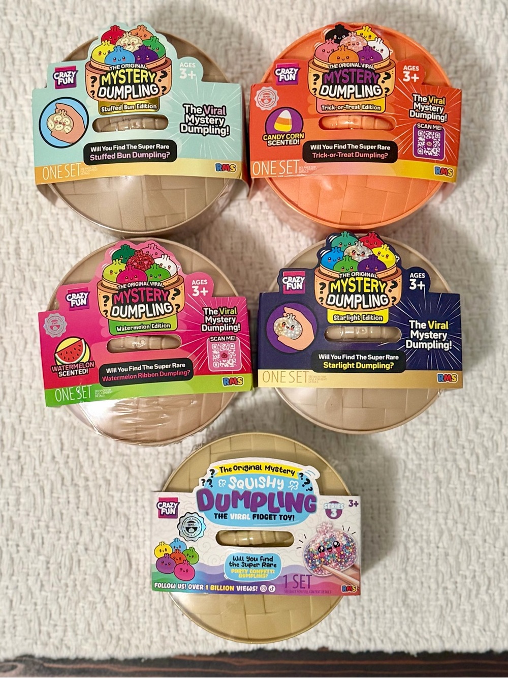 Mystery Dumpling Squishy Fidget Toy - Assorted Colors